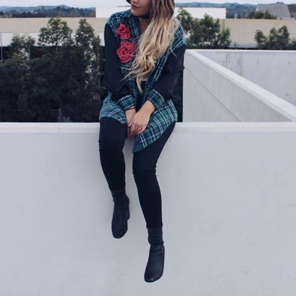 LF Stores rose flannel 🌹
